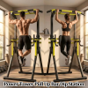 Power Tower Pull Up Bar Station, 10-Level Adjustable Height Dip Station, Heavy-duty Frame Structure