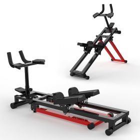 3-in-1 Spine Twist Stretcher & Stair Stepper & Waist Trainer, Adjustable Back Stretcher Machine for Lower Back Exercise