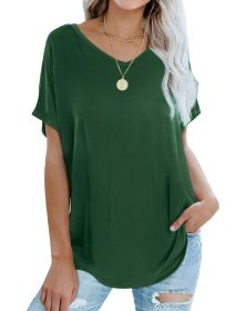 Tshirts for Women Plain Nursing Tops V Neck Summer Blouses St Patricks Day Shirt Green M