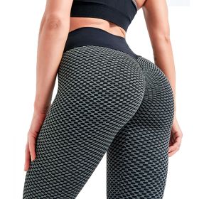 TIK Tok Leggings Women Butt Lifting High Waist Yoga Pants Dark Grey M
