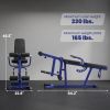 3-in-1 Leg Extension and Curl Machine, 660LBS Heavy Duty Adjustable Weight Bench with Leg Developer, Dark Blue