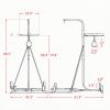 2-in-1 Adjustable Height Punching Bag Stand, Heavy Bag Stand with Weighted Base & Speed Bag, for Home Boxing Training, Black