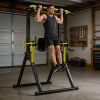 Power Tower Pull Up Bar Station, 10-Level Adjustable Height Dip Station, Heavy-duty Frame Structure