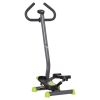Adjustable Resistance Twist Stepper Exercise Machine with LCD Screen Grey & Green for Home Fitness And Exercise