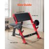 Preacher Curl Bench, Strength Training Benches, Max load 660 LBS Home Gym Fitness Equipment, Seated Arm Isolated Barbell Dumbbell Bicep Station
