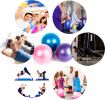 6-Inch Pilates Exercise Ball for Yoga, Barre, Fitness & Physical Therapy Squishy Balance Ball for Home Workouts Includes Pump for Easy Inflation