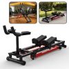 3-in-1 Spine Twist Stretcher & Stair Stepper & Waist Trainer, Adjustable Back Stretcher Machine for Lower Back Exercise