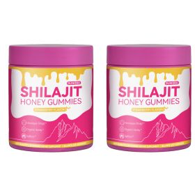 Strawberry Honey Sticks 20ct Shilajit, Shatavari  Saffron  Female Hormone  Energy Support (Option: Bottle-2PCS)