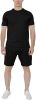 Men's Pure Color Casual Suits Loose Version Sport Suits Short Sleeve T-Shirt + Shorts Two Sets