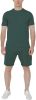 Men's Pure Color Casual Suits Loose Version Sport Suits Short Sleeve T-Shirt + Shorts Two Sets