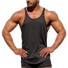 Men's Bodybuilding Stringer Tank Tops Y-Back Fitness Workout T-Shirts