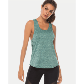 JupiterGear Scoop-Neck Long Tank Top (Color: Light Green, size: L)
