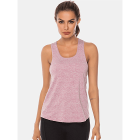 JupiterGear Scoop-Neck Long Tank Top (Color: Dusty Pink, size: XL)