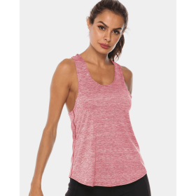 JupiterGear Scoop-Neck Long Tank Top (Color: Blush Pink, size: M)