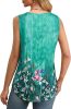 Women's Summer Tank Tops Square Neck Dressy Casual Sleeveless Blouses Plus Scooped Neck Pleated Work Shirts