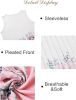Women's Summer Tank Tops Square Neck Dressy Casual Sleeveless Blouses Plus Scooped Neck Pleated Work Shirts