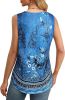 Women's Summer Tank Tops Square Neck Dressy Casual Sleeveless Blouses Plus Scooped Neck Pleated Work Shirts