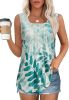 Women's Summer Tank Tops Square Neck Dressy Casual Sleeveless Blouses Plus Scooped Neck Pleated Work Shirts