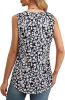 Women's Summer Tank Tops Square Neck Dressy Casual Sleeveless Blouses Plus Scooped Neck Pleated Work Shirts