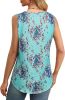 Women's Summer Tank Tops Square Neck Dressy Casual Sleeveless Blouses Plus Scooped Neck Pleated Work Shirts