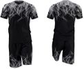 Men's Short-sleeved T-shirt Running Loose Casual Flame Print Sports Suit